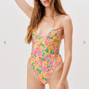 For Love And Lemons Floral one piece